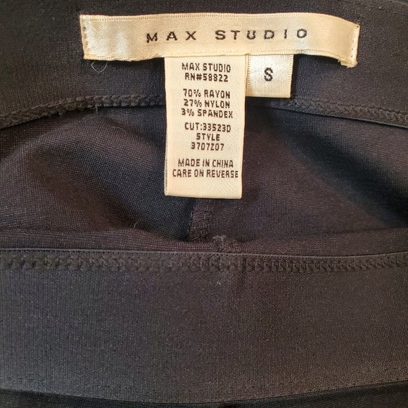 Max Studio Women Side Zip Stretchy Tight Fit Trousers Pants Leggings Size Small - Picture 12 of 12